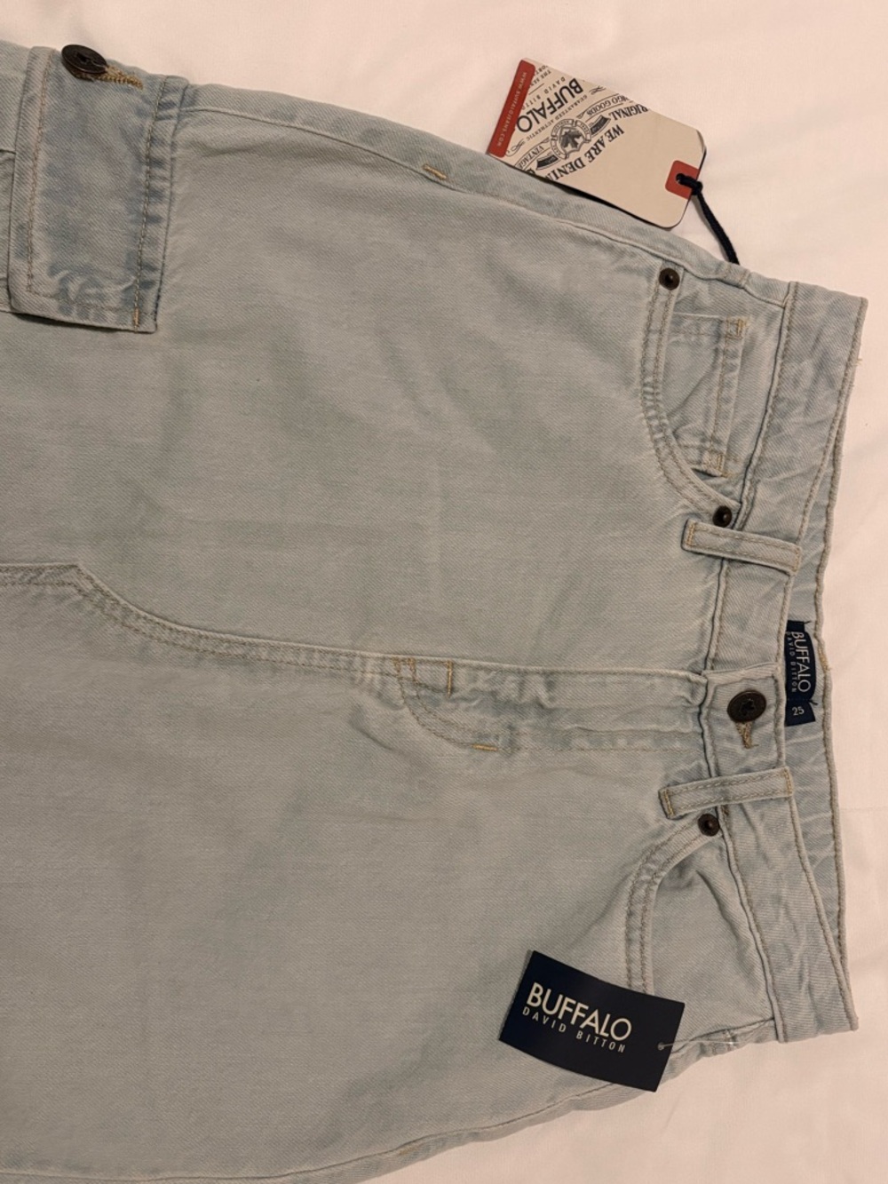 Buffalo David Bitton Women's High Rise Denim Maxi Skirt with Front Slit - New